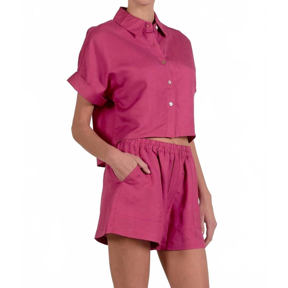 NEW ELAN miami top in fuchsia